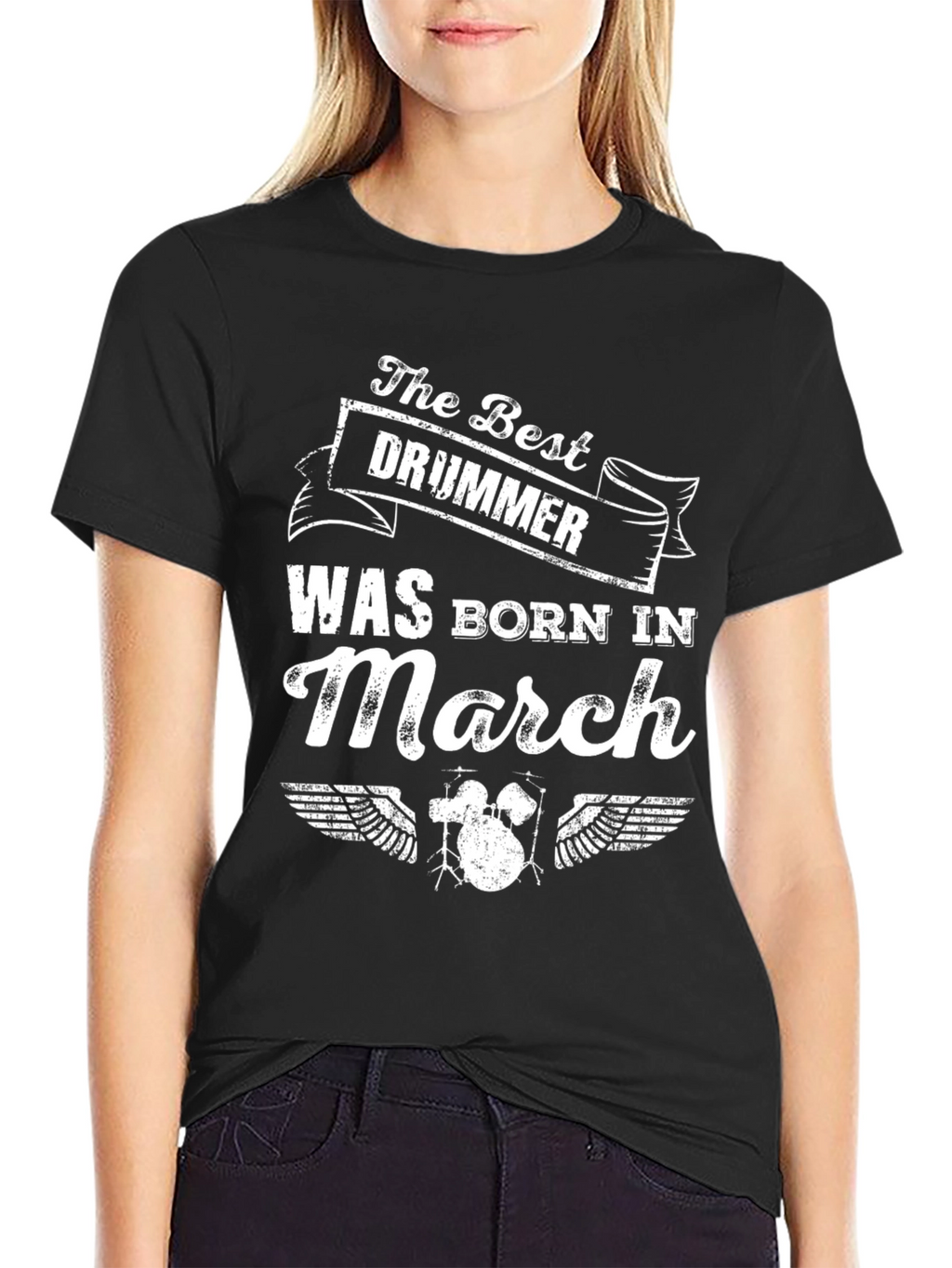 The Best Drummer Born in March T-Shirt