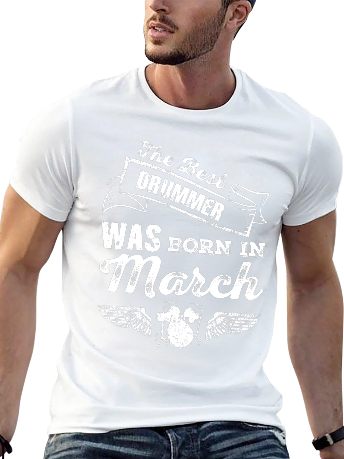 The Best Drummer Born in March T-Shirt