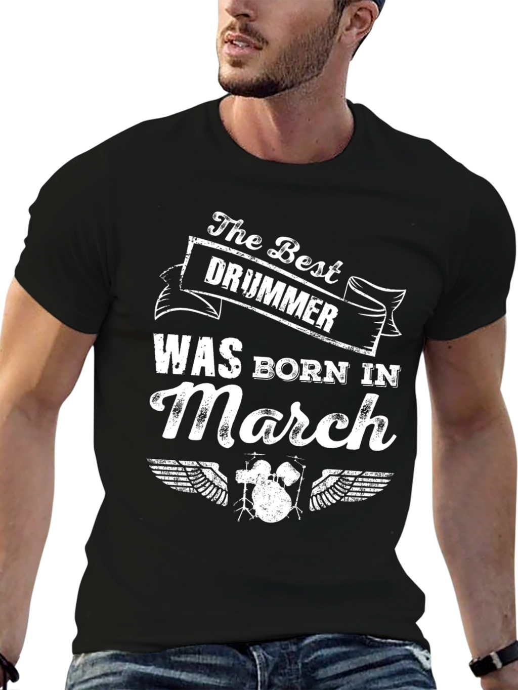 The Best Drummer Born in March T-Shirt