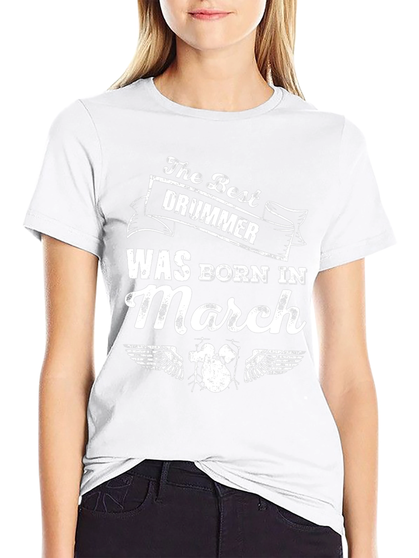 The Best Drummer Born in March T-Shirt