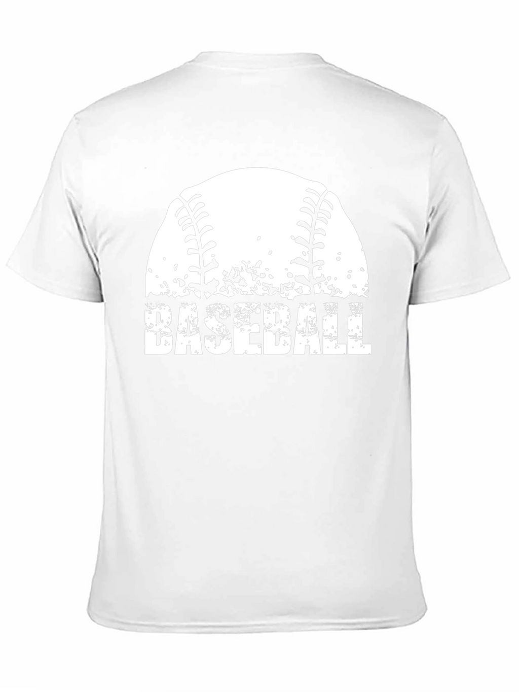 Baseball Graphic T-Shirt - Distressed Design