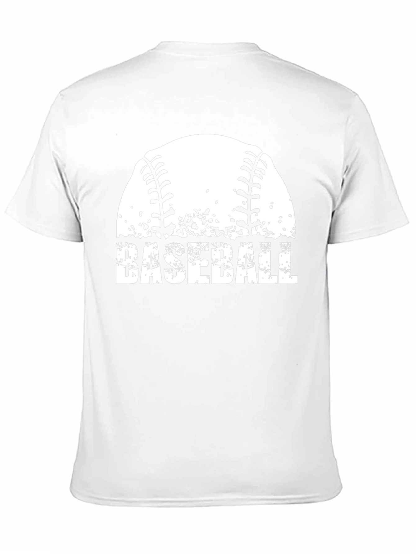 Baseball Graphic T-Shirt - Distressed Design
