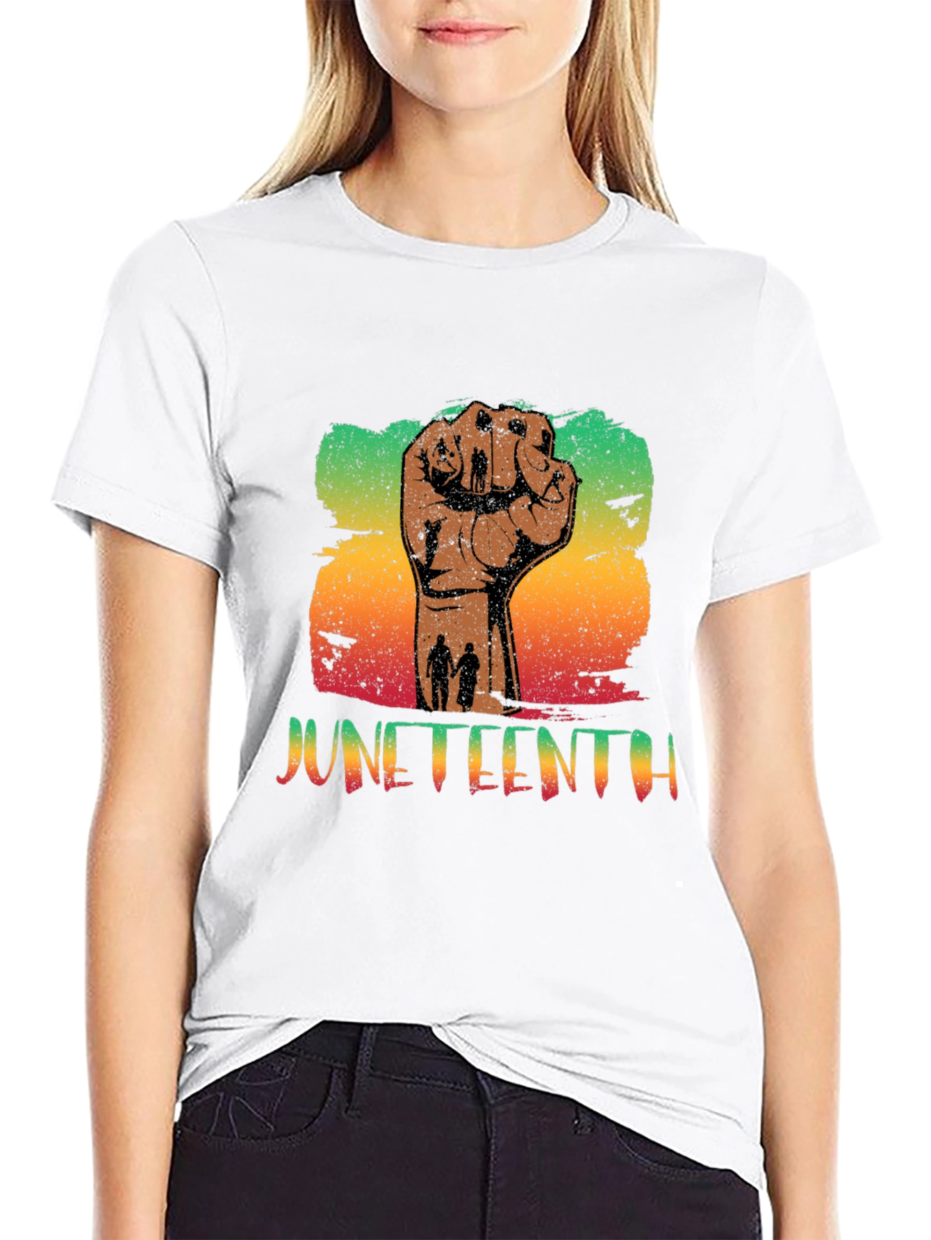 Juneteenth Fist Graphic Tee - Celebrate Freedom