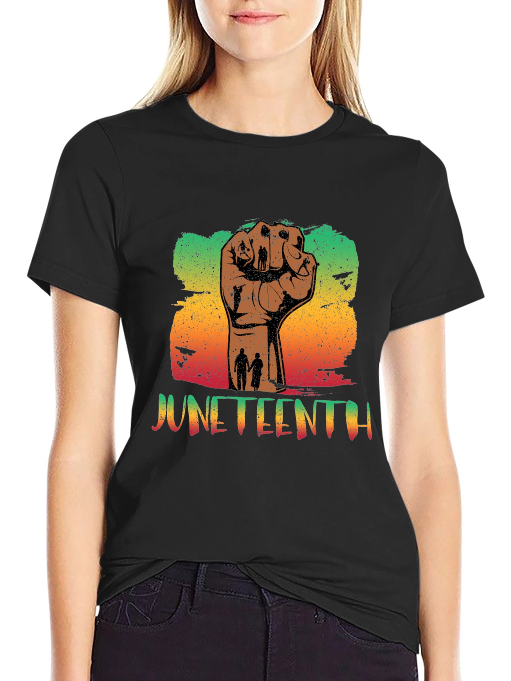 Juneteenth Fist Graphic Tee - Celebrate Freedom