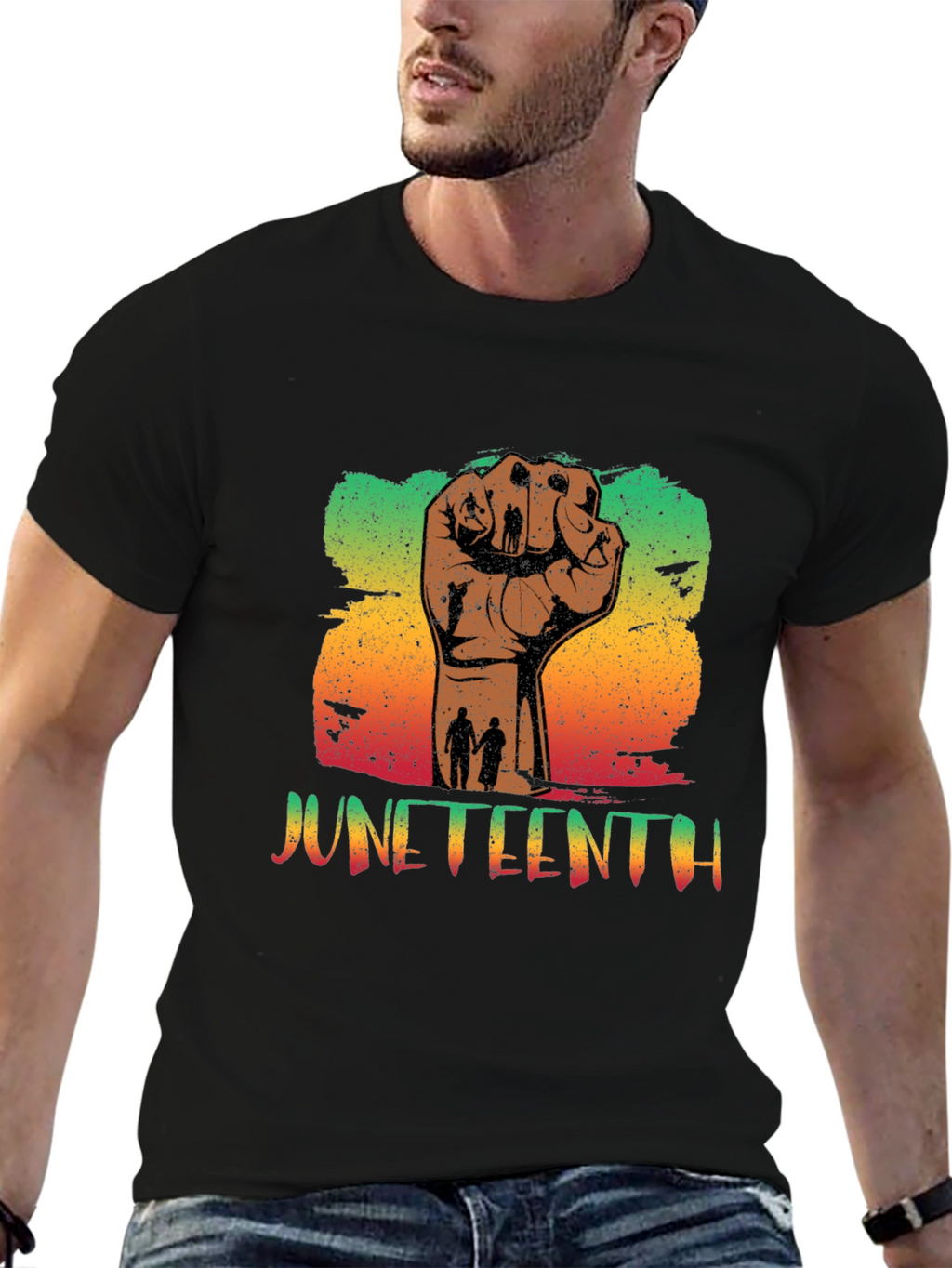 Juneteenth Fist Graphic Tee - Celebrate Freedom