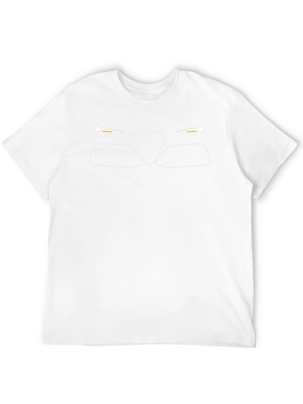 Alfa Romeo Car Outline T-Shirt - Black