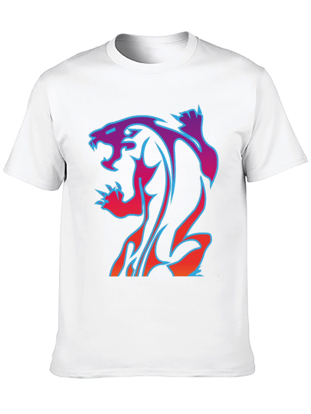Neon Panther Graphic Tee - Cool Style!