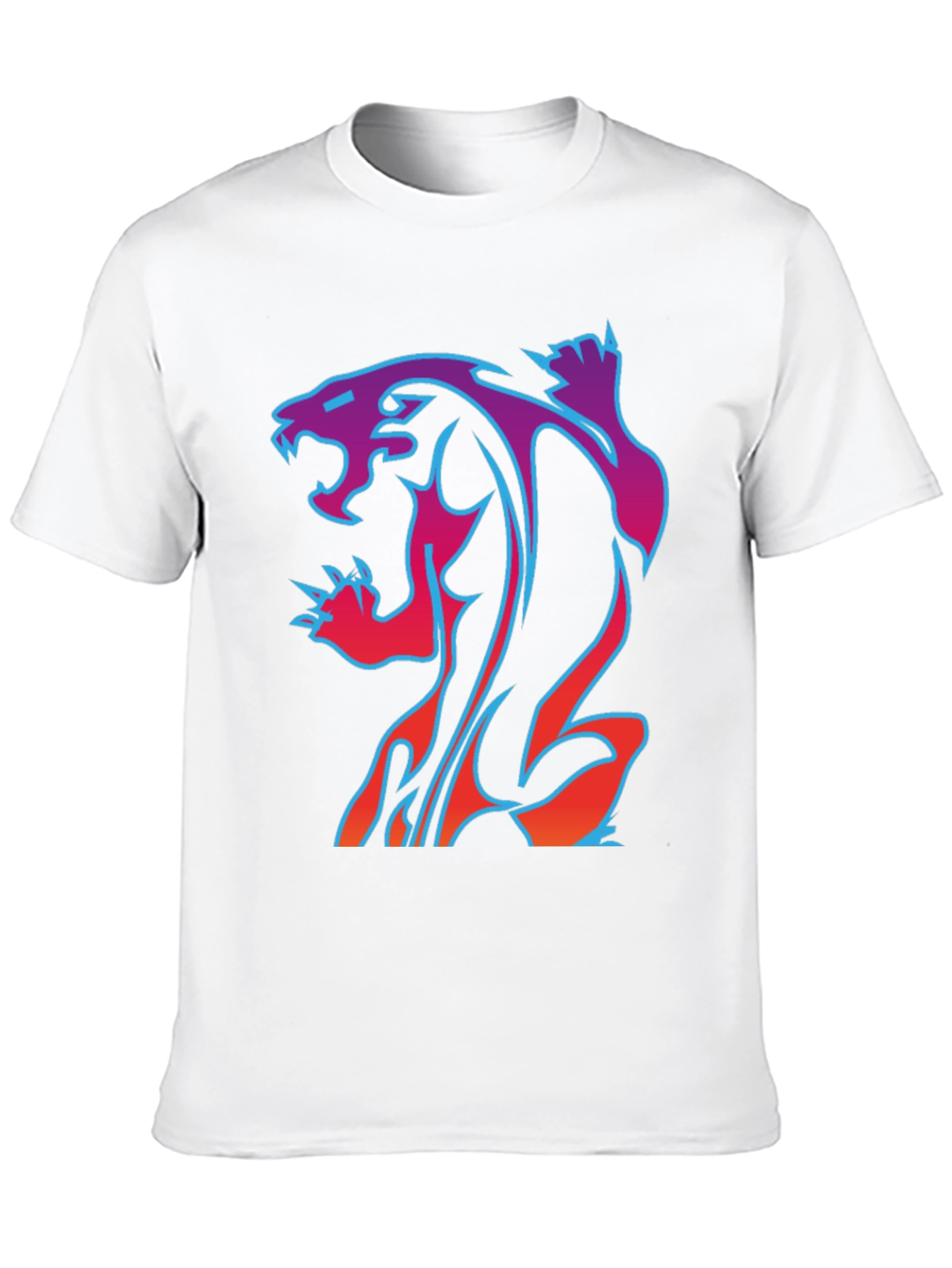 Neon Panther Graphic Tee - Cool Style!
