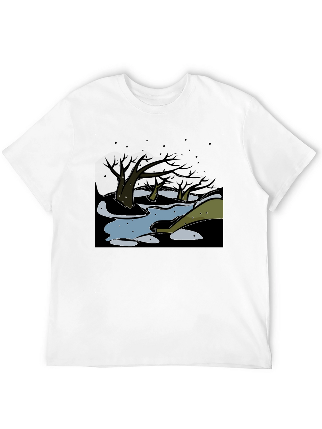 Dark Swamp Graphic Tee - Unique Design
