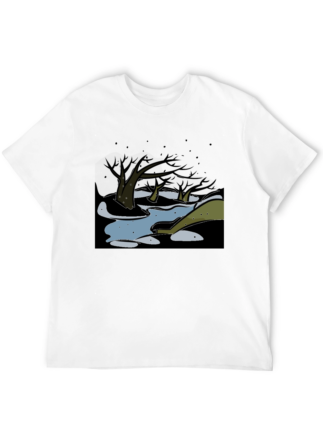 Dark Swamp Graphic Tee - Unique Design