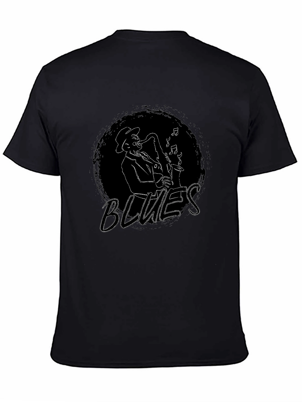 Blues Musician Saxophone Graphic Tee