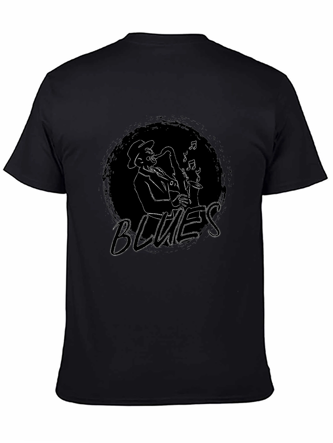 Blues Musician Saxophone Graphic Tee