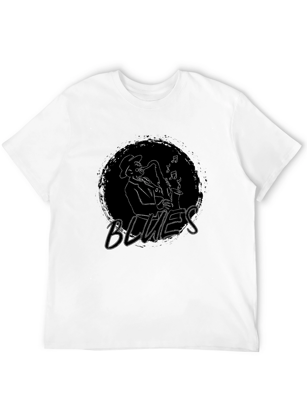 Blues Musician Saxophone Graphic Tee