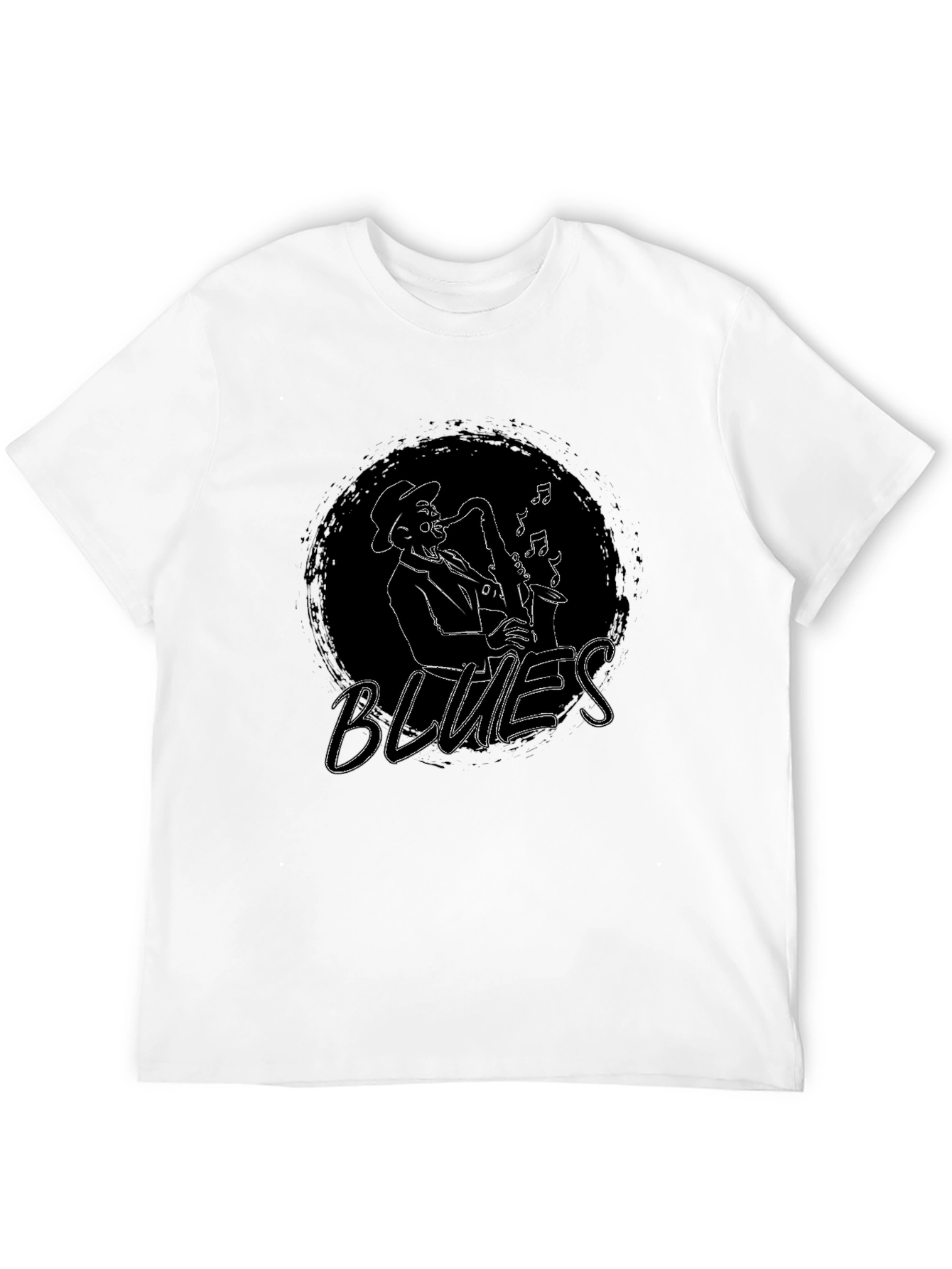 Blues Musician Saxophone Graphic Tee