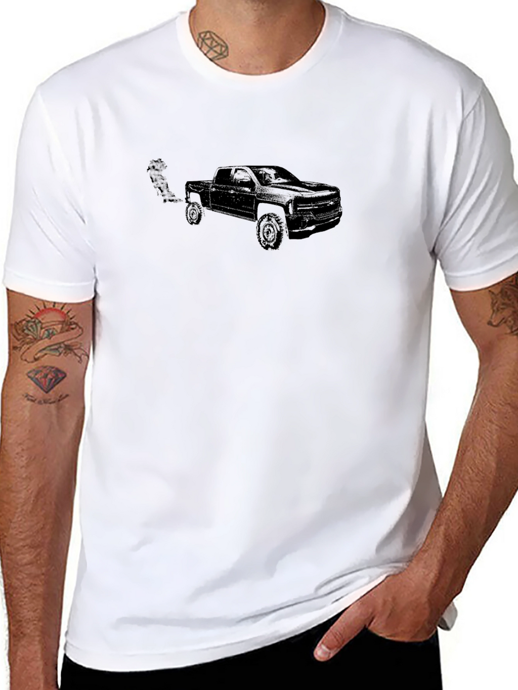 Black Truck T-Shirt - Cool Automotive Design