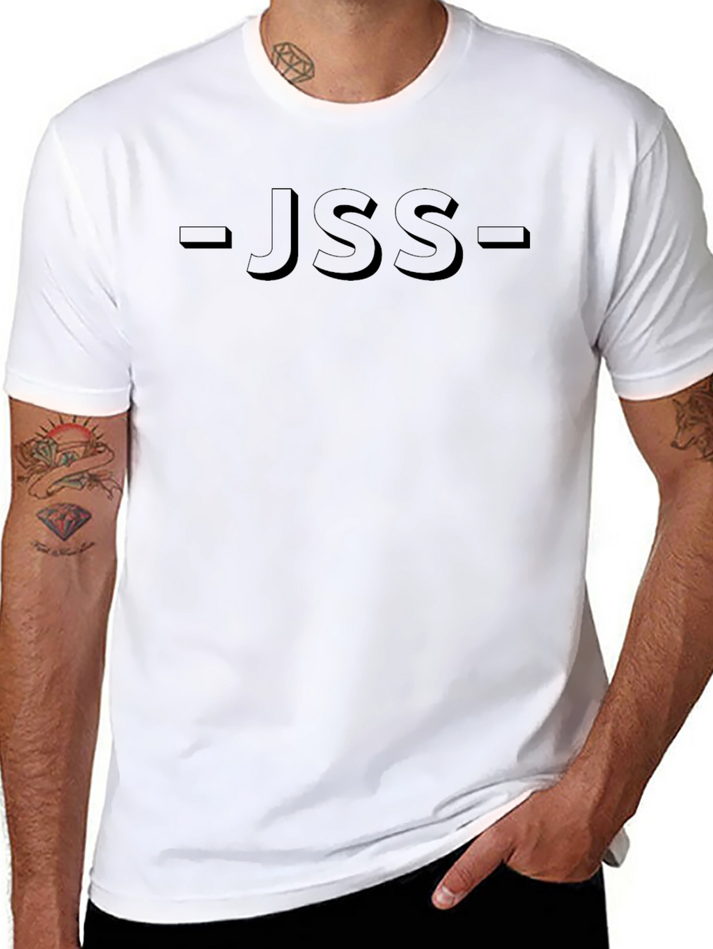Mens -JSS- Graphic Black T-Shirt