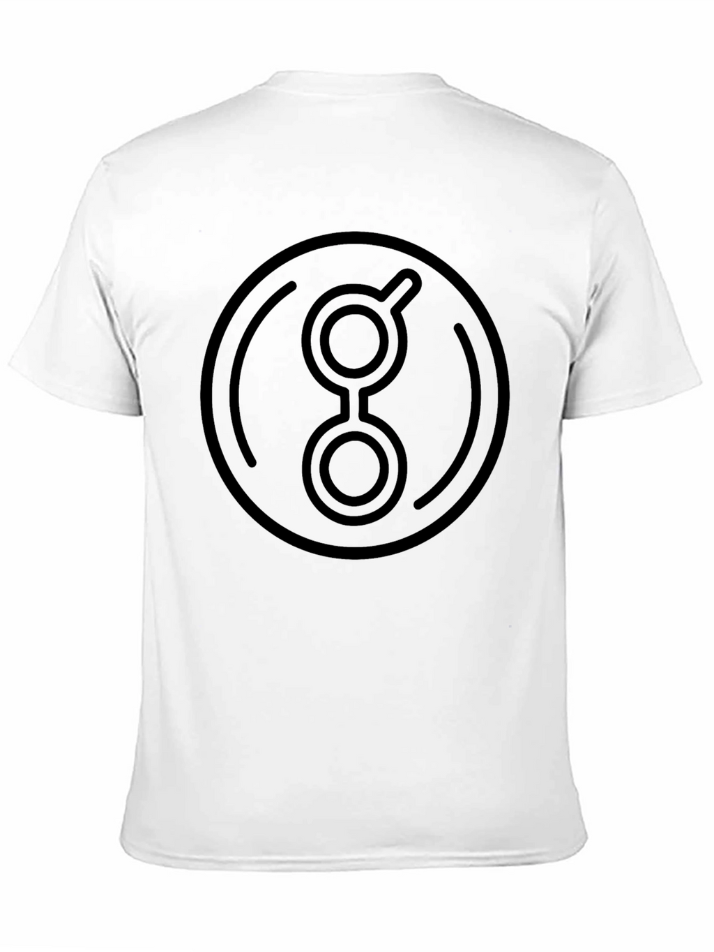 Abstract Graphic Print Black Crew Neck T-Shirt