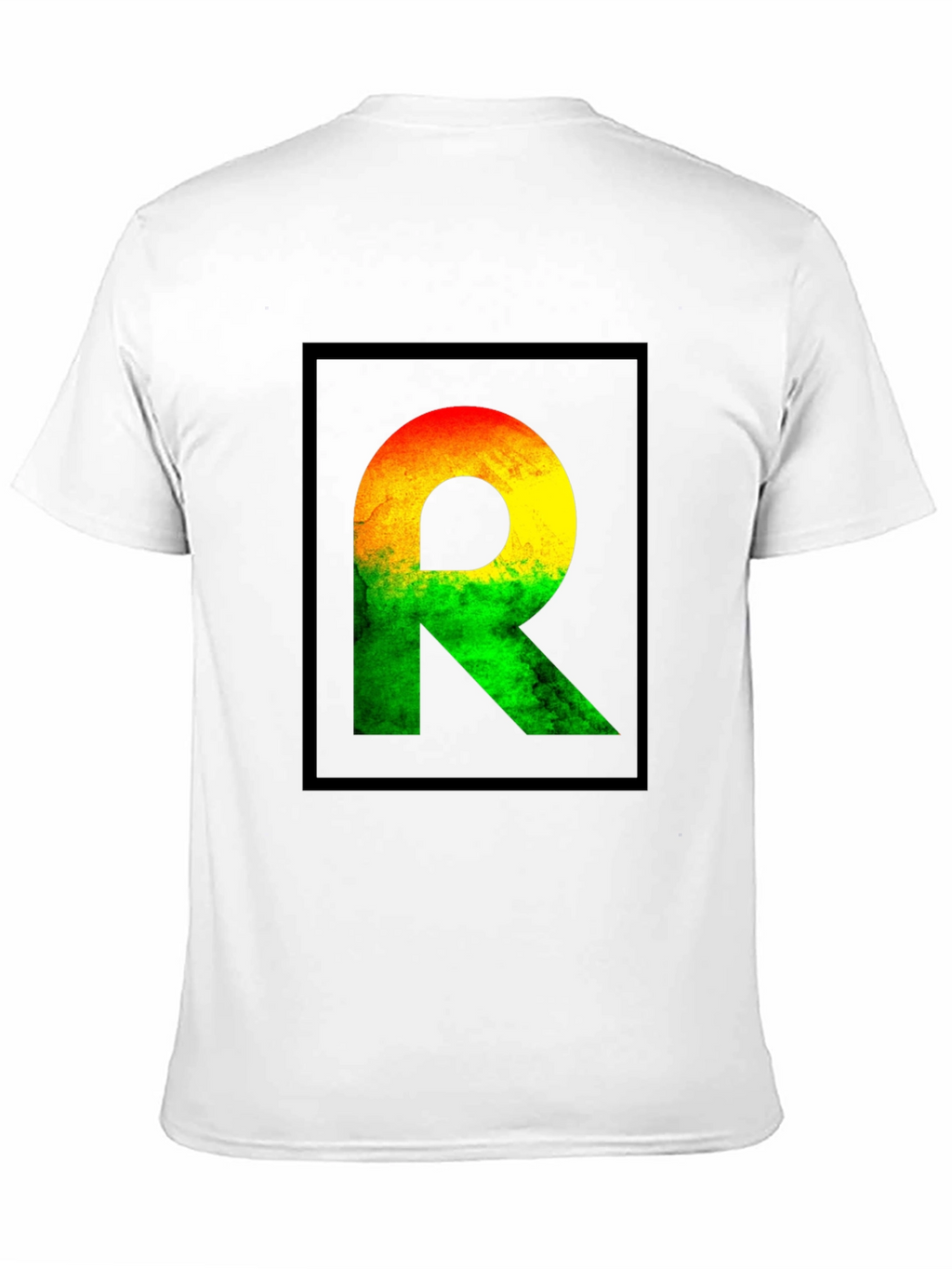 Rasta R Graphic Black T-Shirt