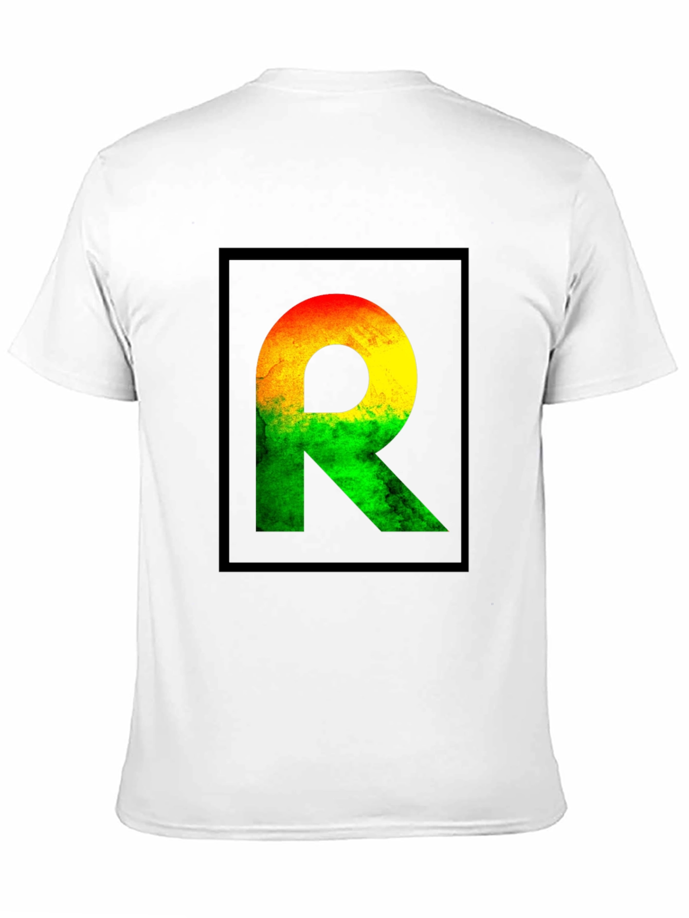Rasta R Graphic Black T-Shirt