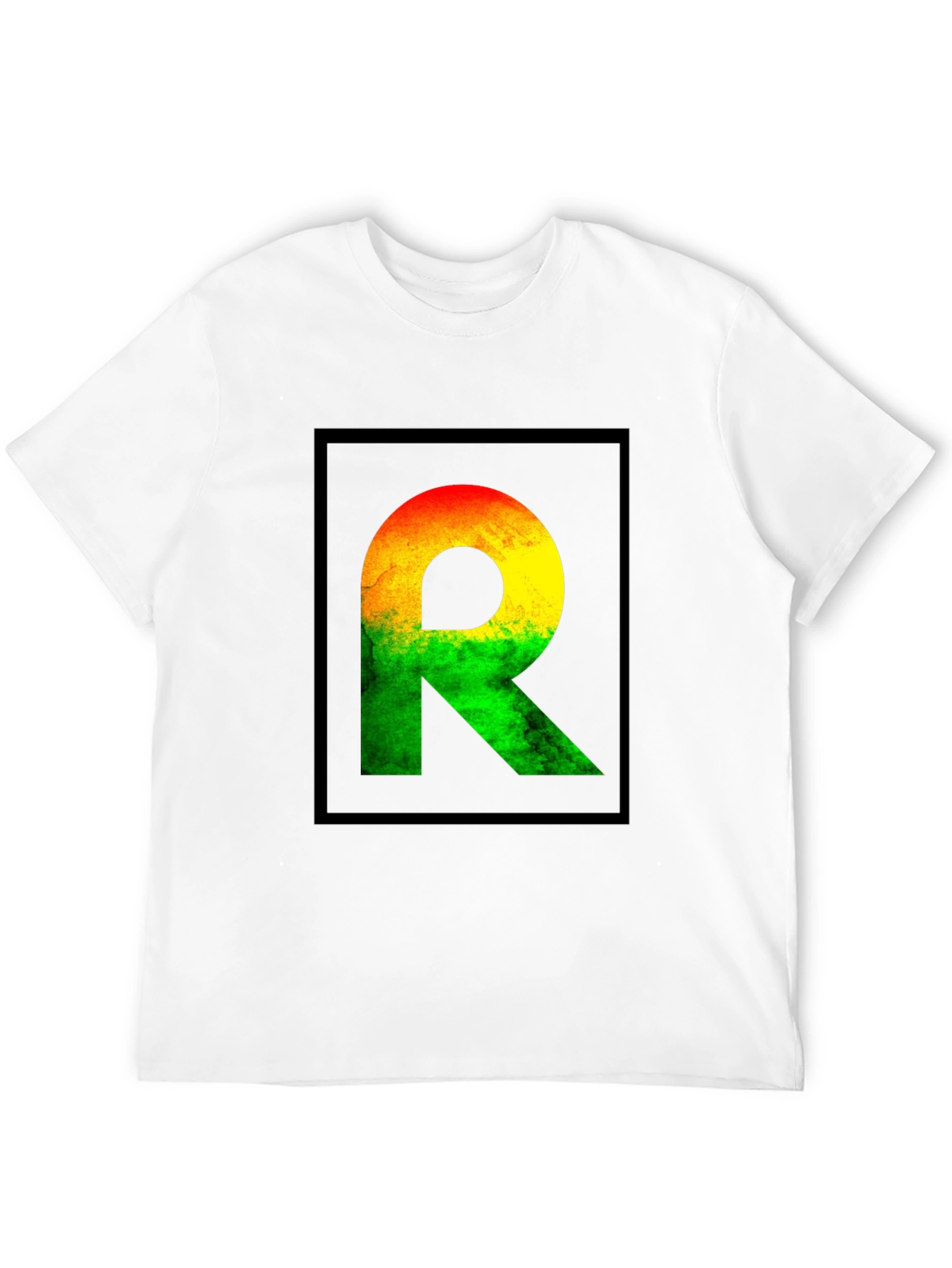 Rasta R Graphic Black T-Shirt