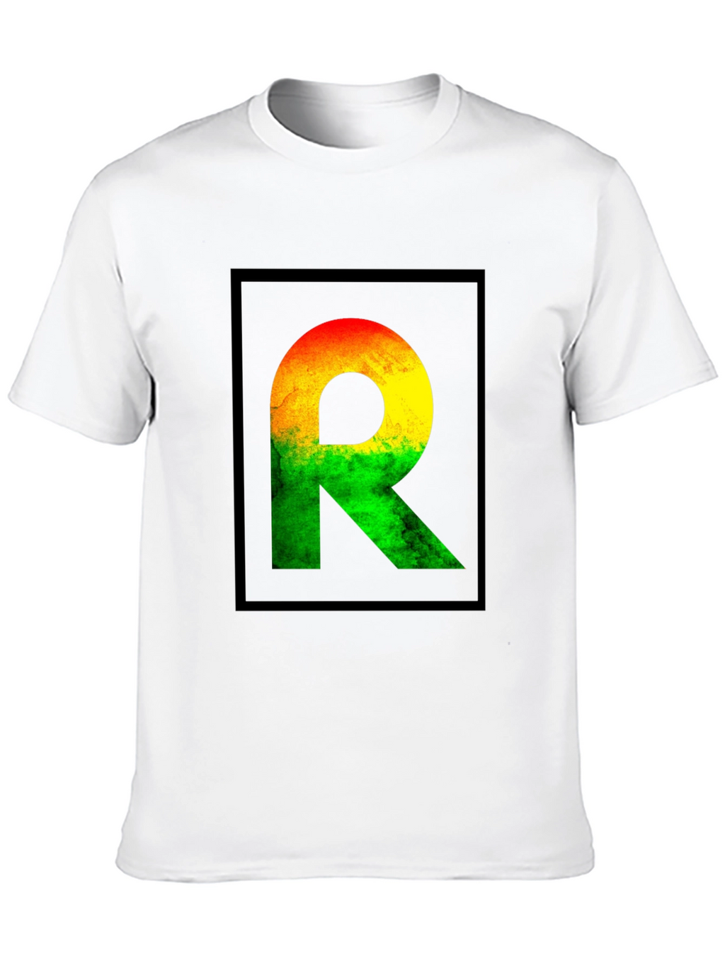 Rasta R Graphic Black T-Shirt