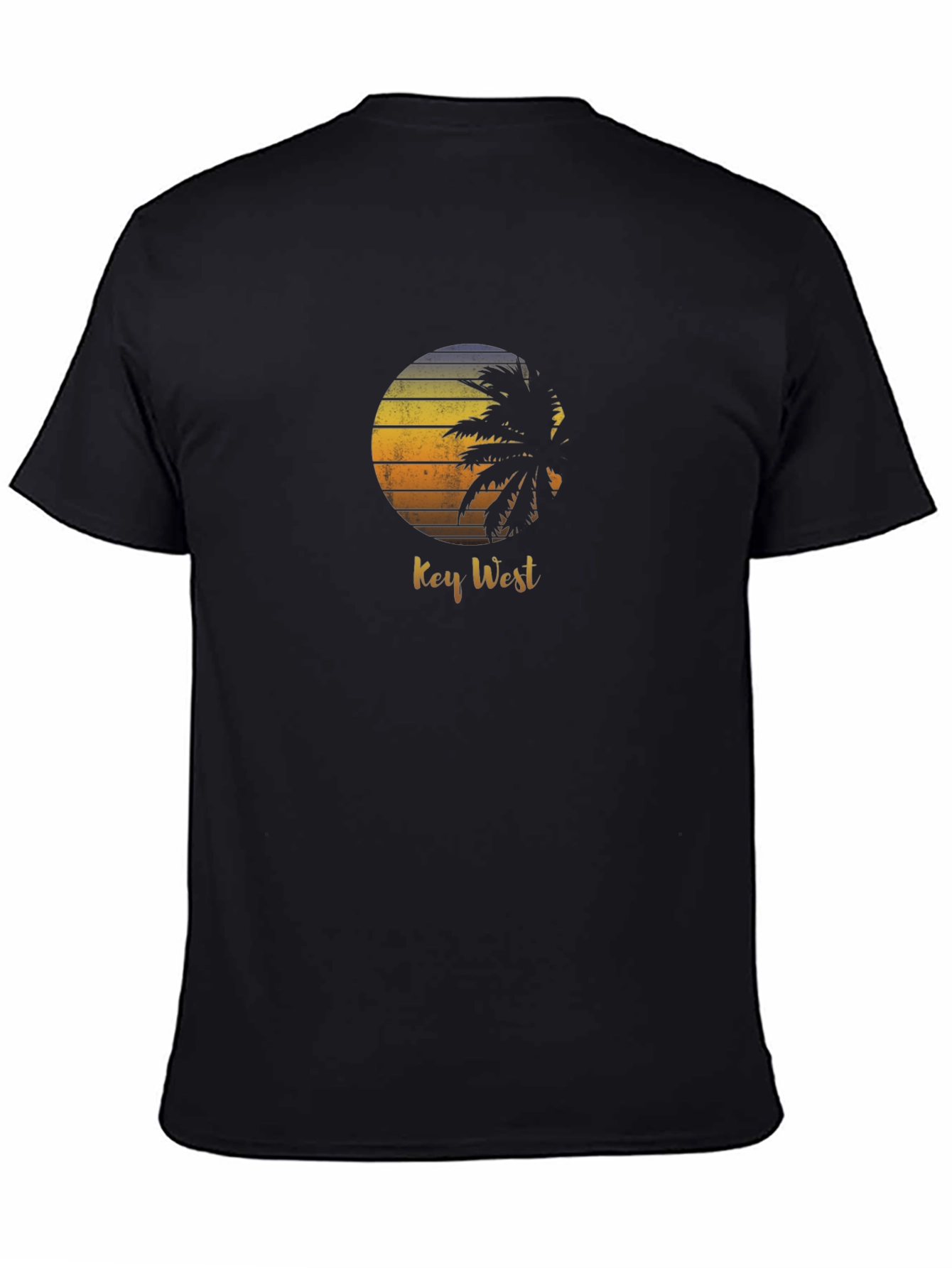 Key West Palm Tree Sunset Graphic T-Shirt