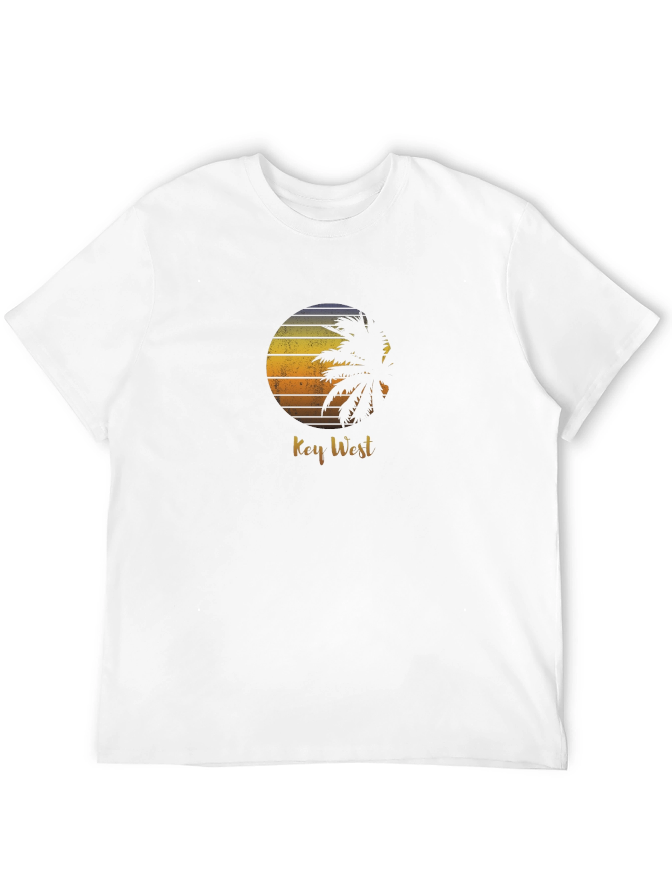 Key West Palm Tree Sunset Graphic T-Shirt