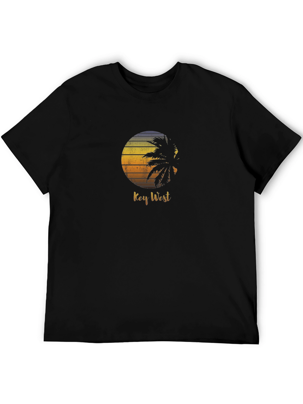 Key West Palm Tree Sunset Graphic T-Shirt