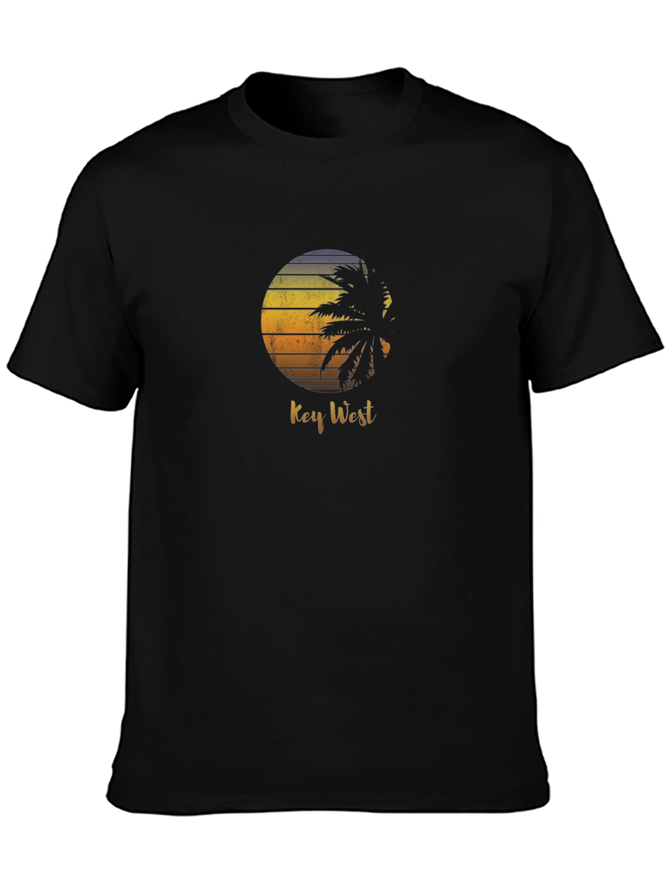 Key West Palm Tree Sunset Graphic T-Shirt