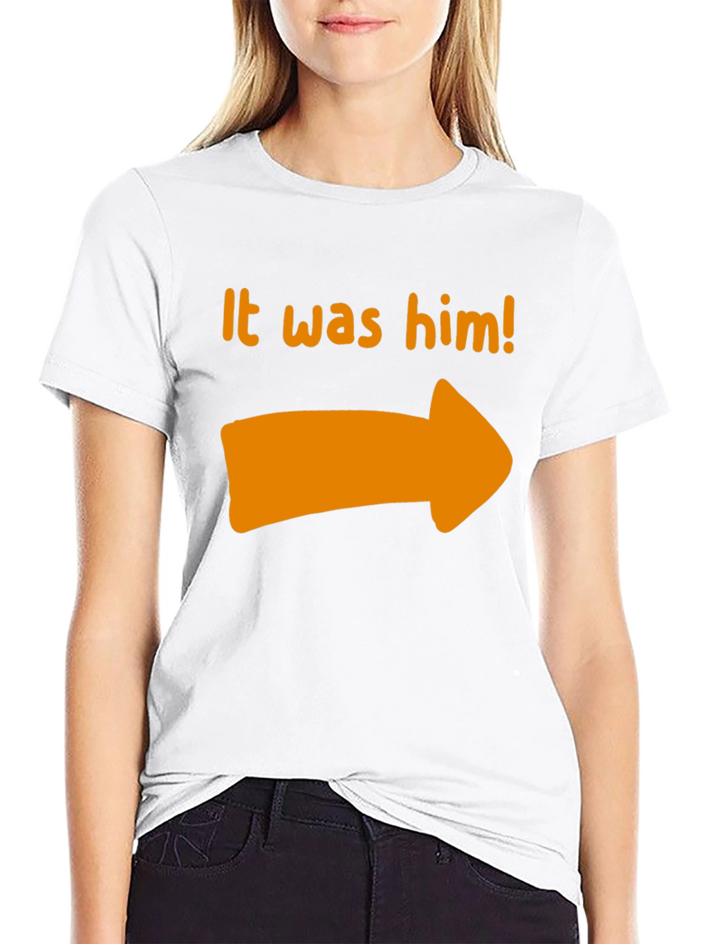 It Was Him T-Shirt - Novelty Pointing Tee