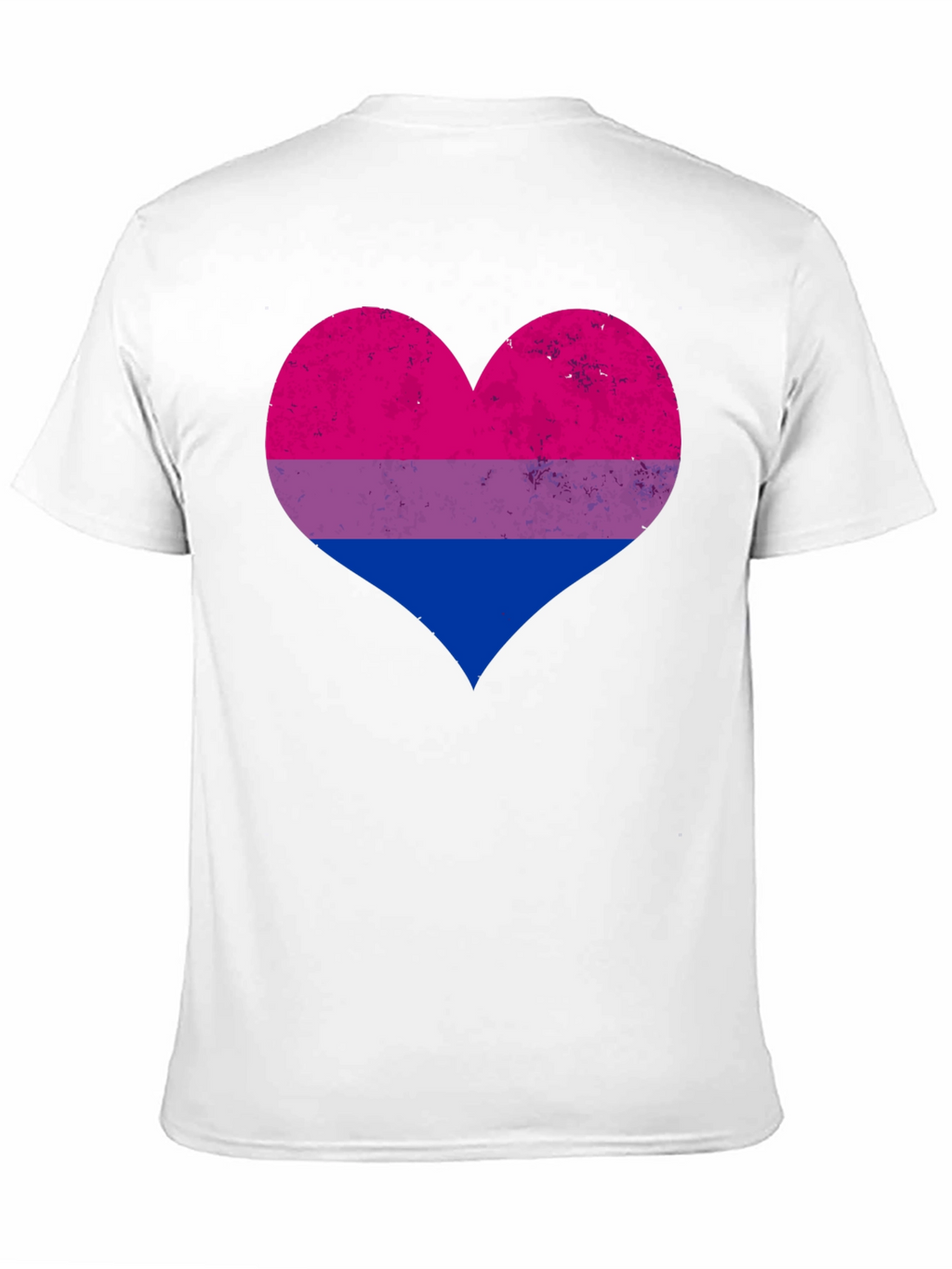 Bisexual Pride Heart Graphic T-Shirt