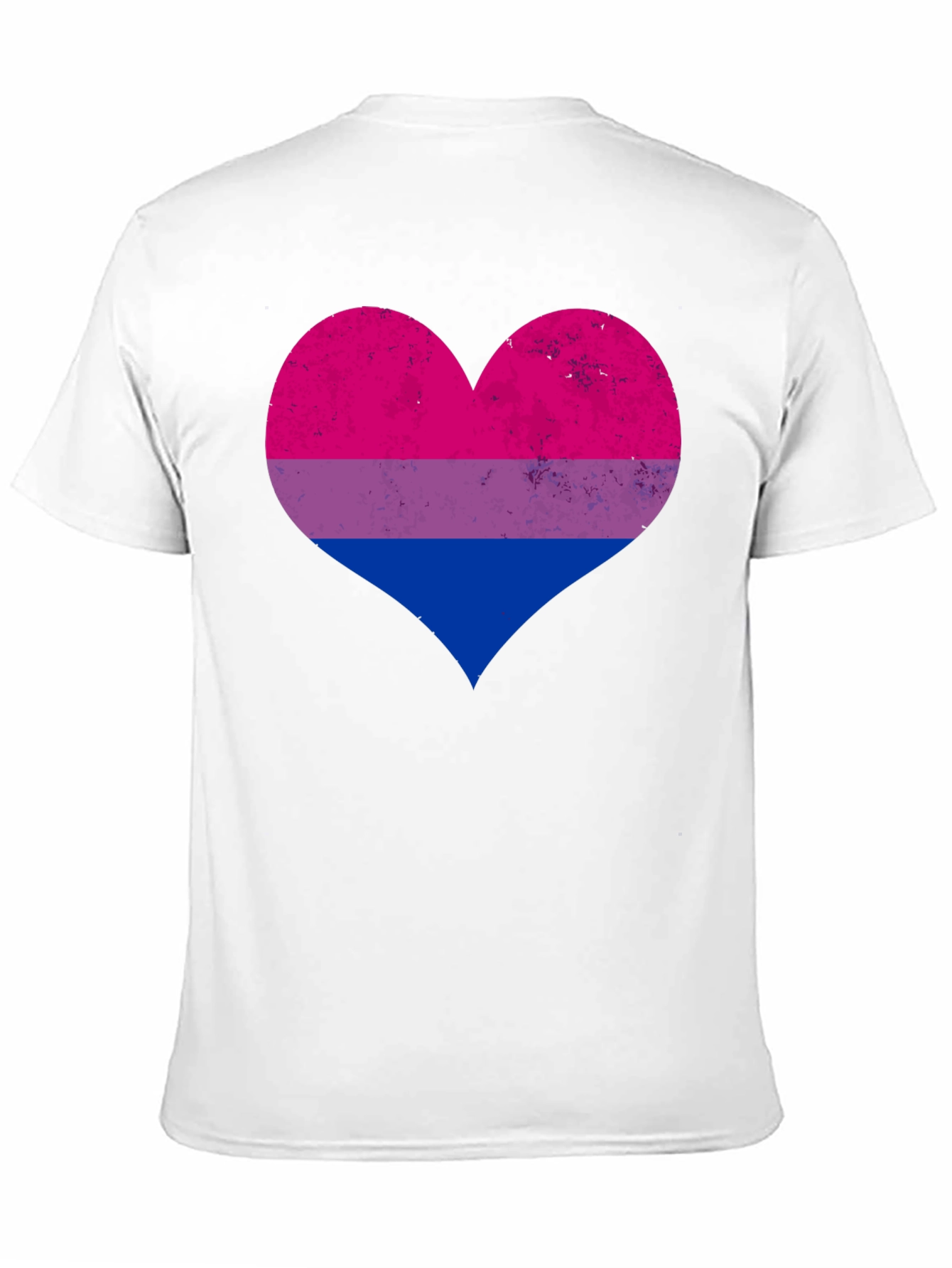 Bisexual Pride Heart Graphic T-Shirt