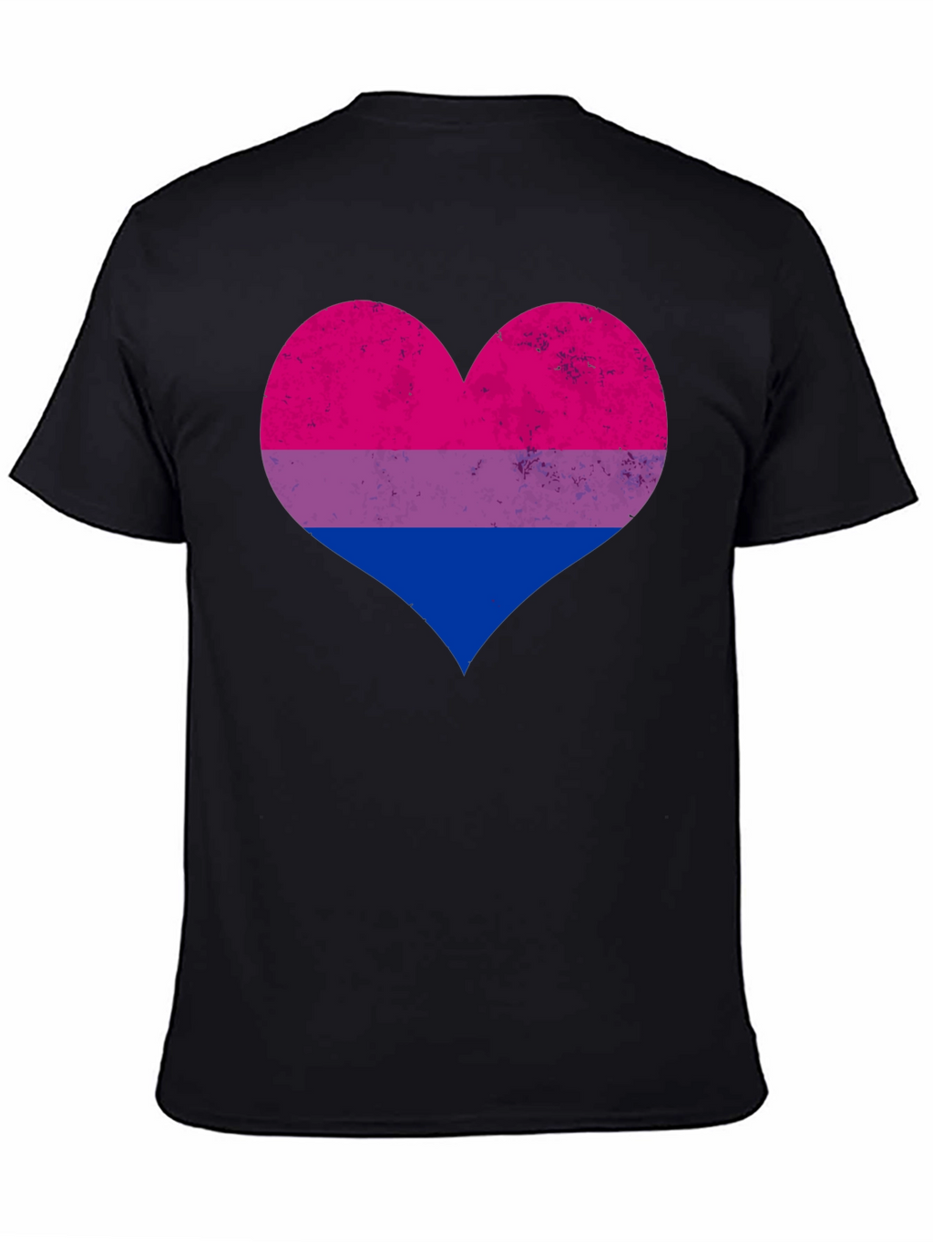 Bisexual Pride Heart Graphic T-Shirt