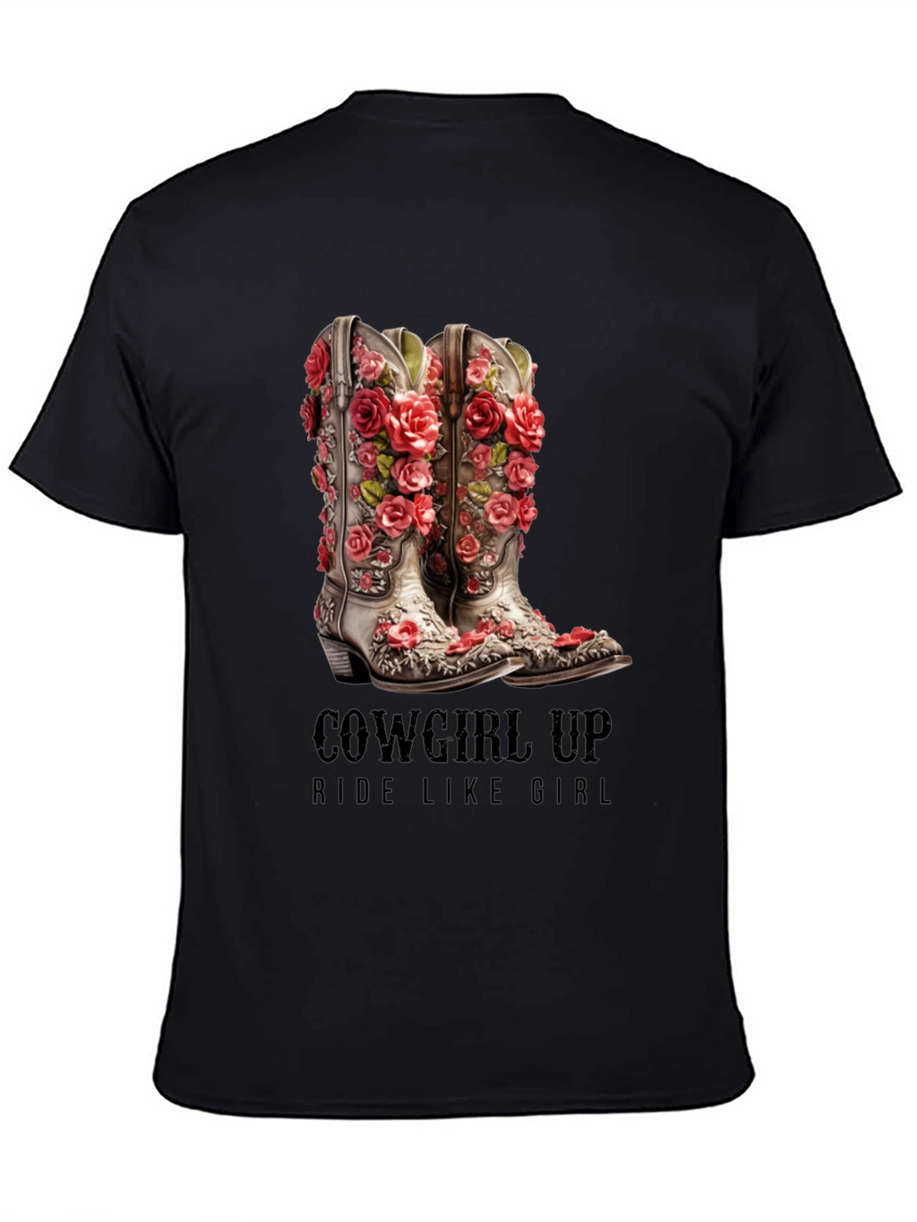 Cowgirl Up Boots Graphic T-Shirt