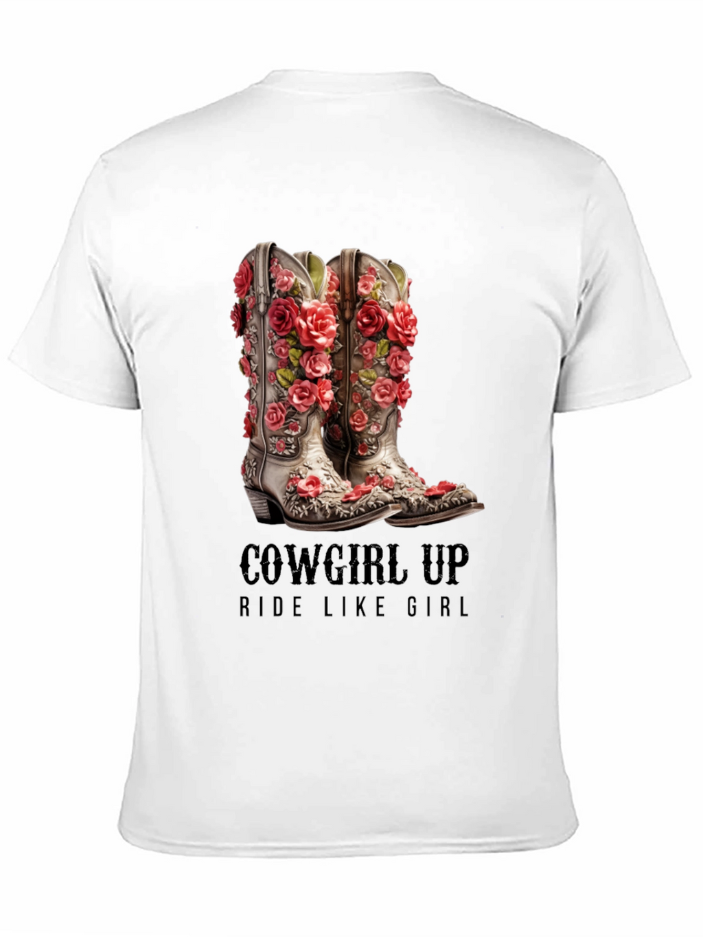 Cowgirl Up Boots Graphic T-Shirt