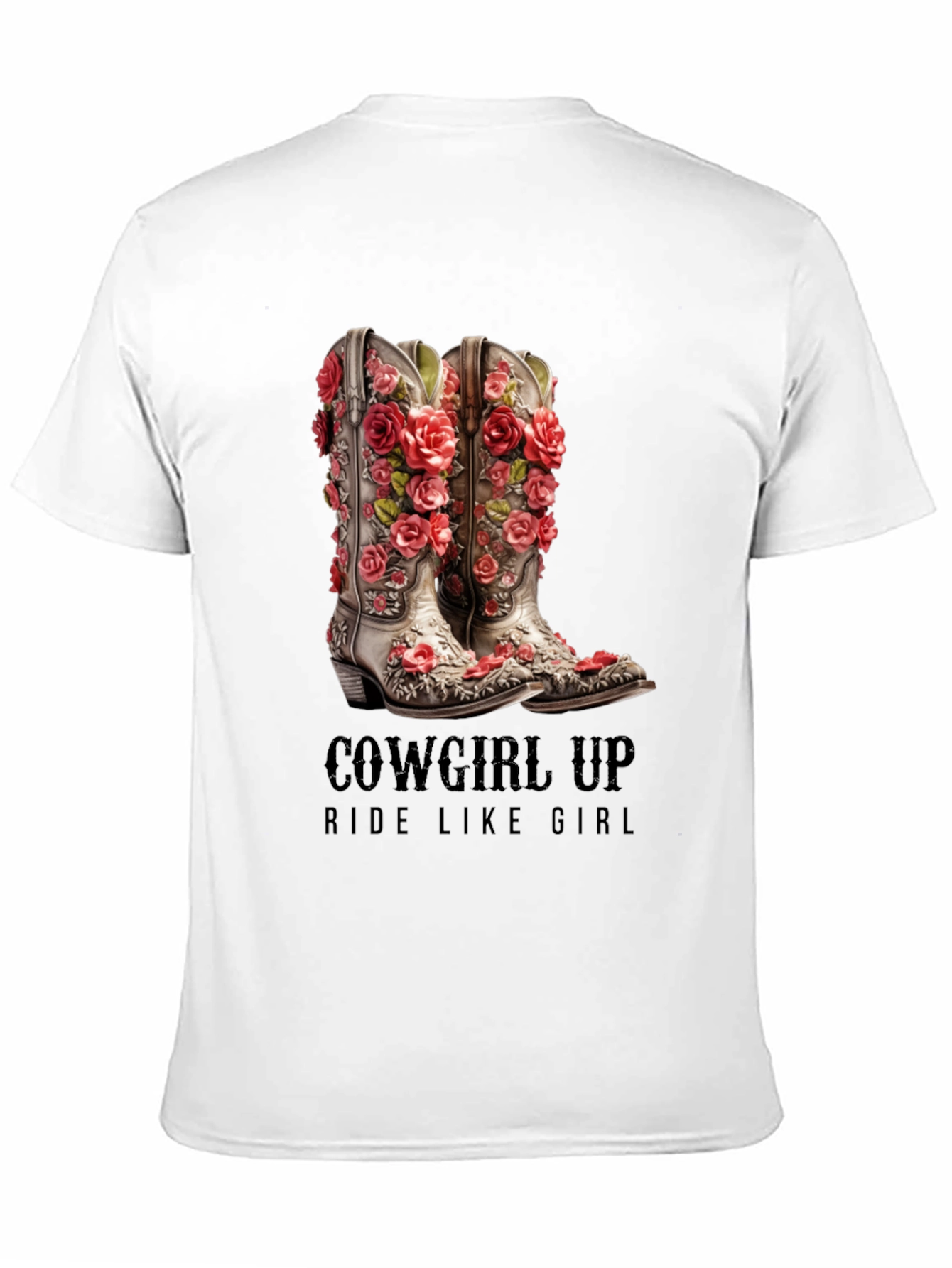 Cowgirl Up Boots Graphic T-Shirt