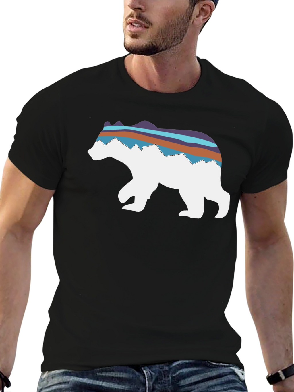 Bear Mountain Graphic Tee - Black