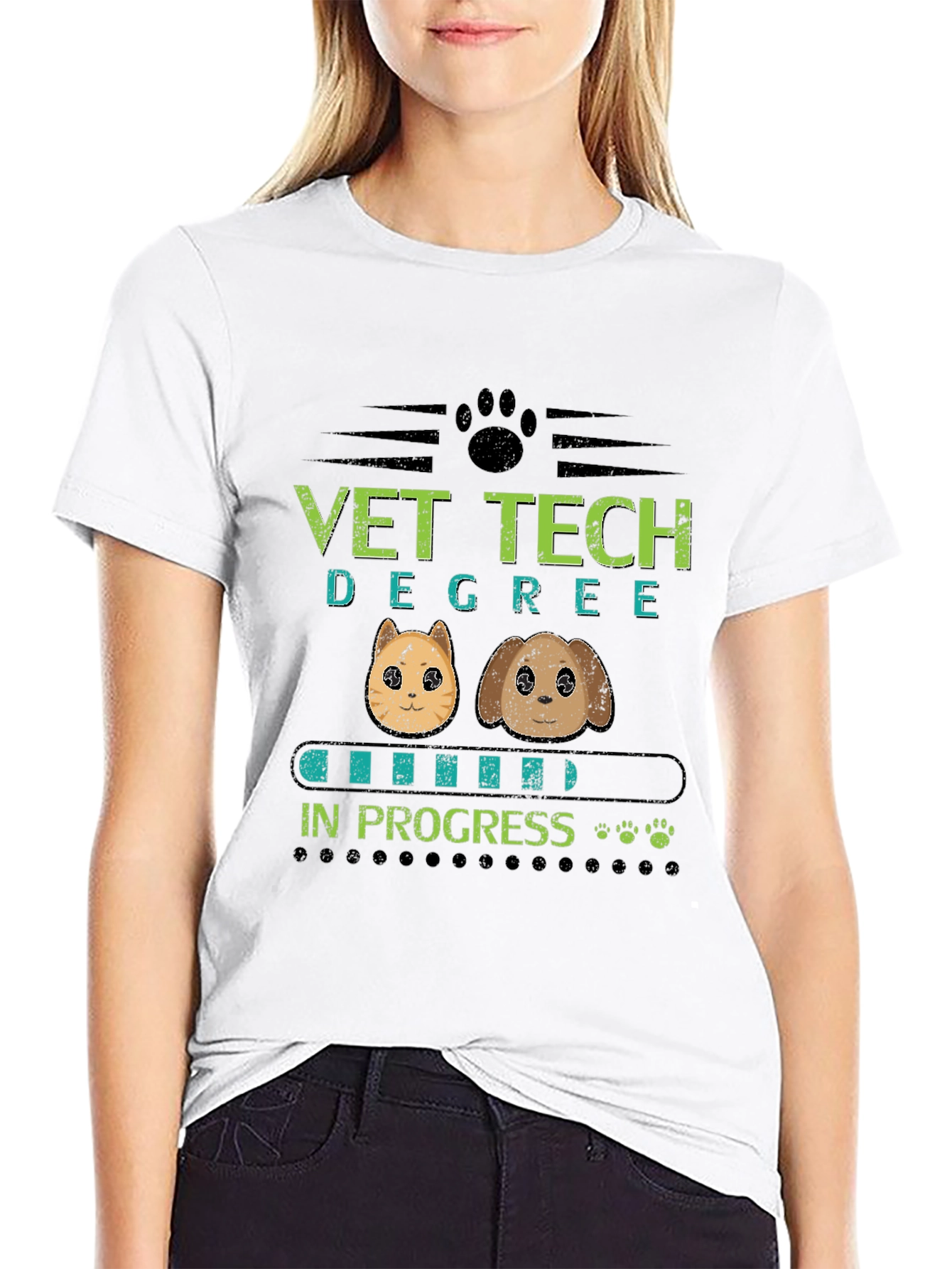 Vet Tech Degree In Progress Graphic T-Shirt