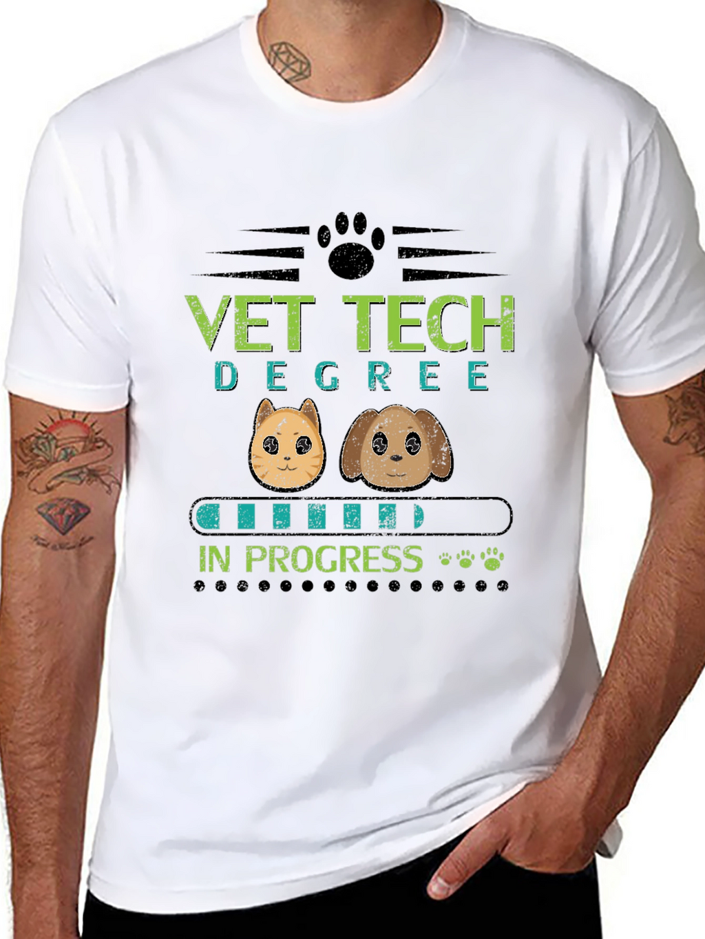 Vet Tech Degree In Progress Graphic T-Shirt