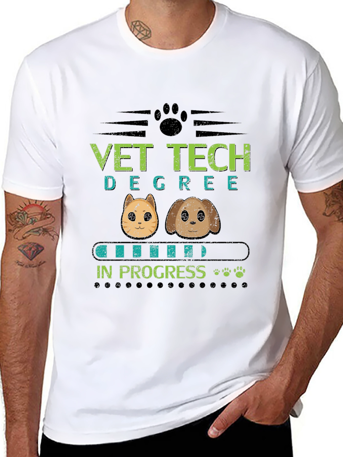 Vet Tech Degree In Progress Graphic T-Shirt