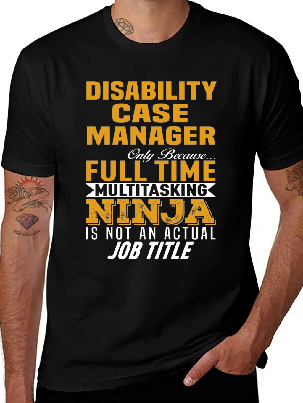 Disability Case Manager Ninja T-Shirt