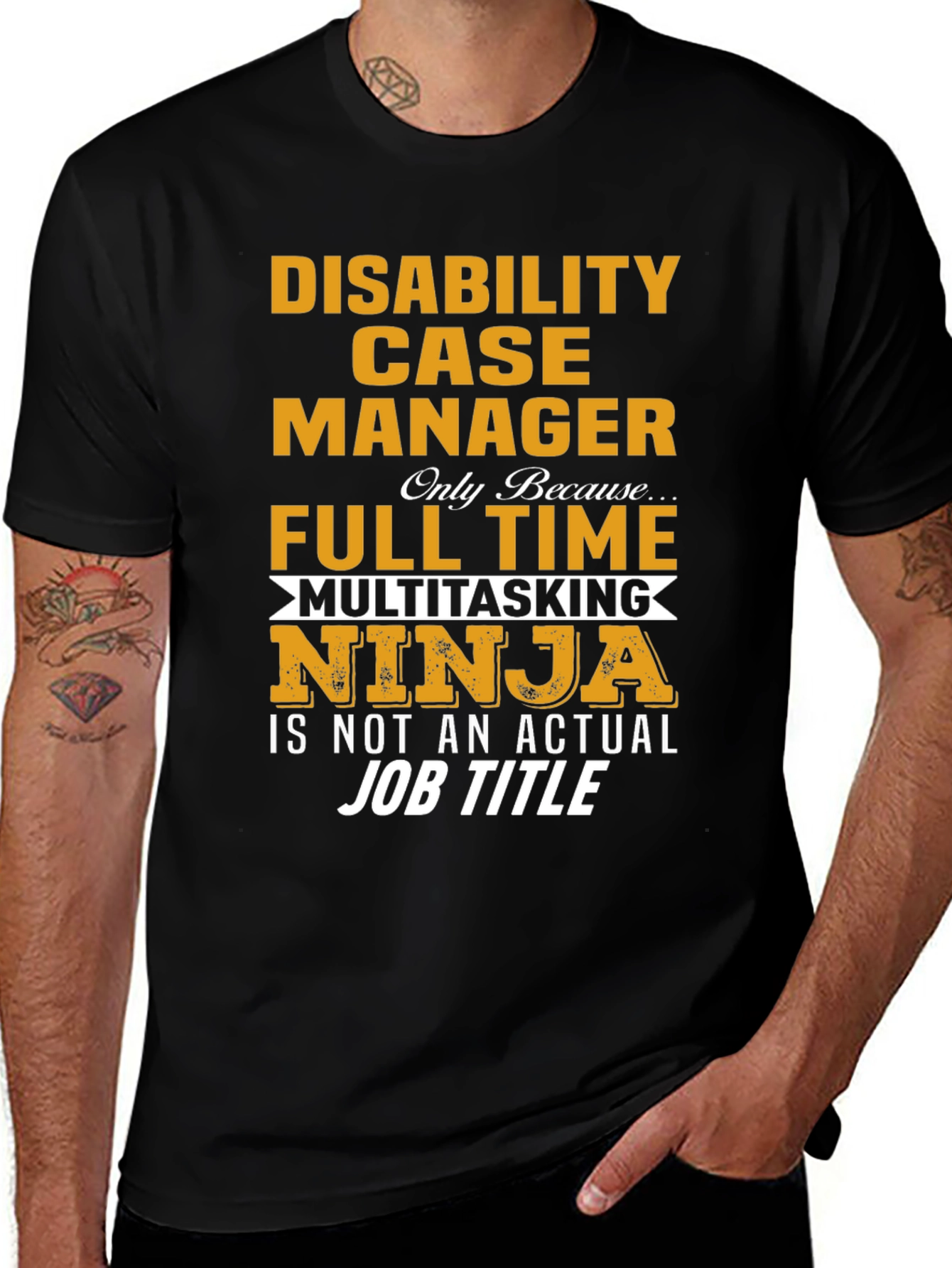 Disability Case Manager Ninja T-Shirt