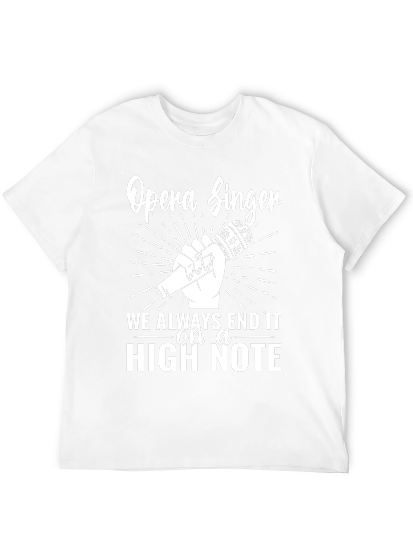 Opera Singer High Note Black T-Shirt