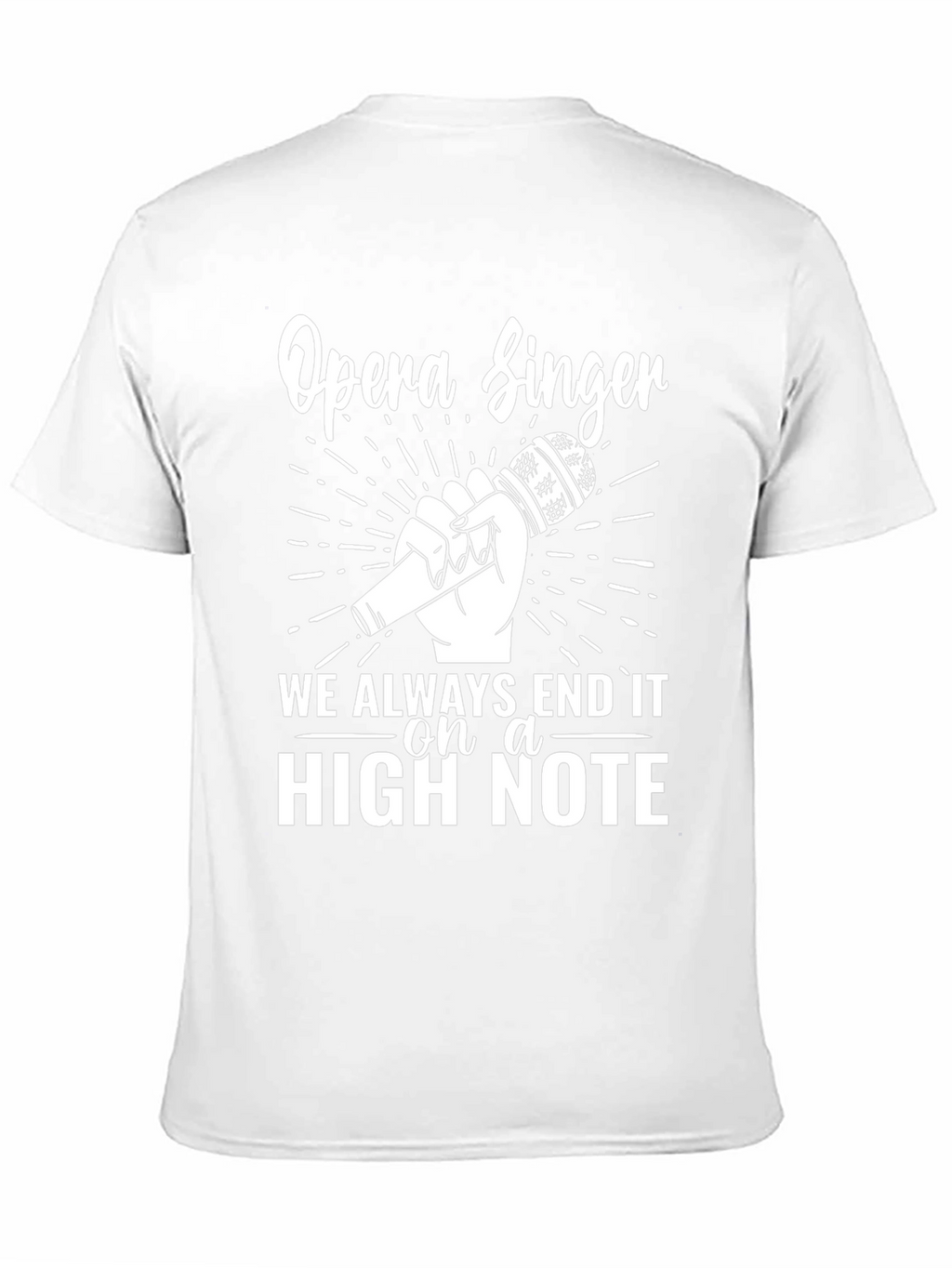 Opera Singer High Note Black T-Shirt