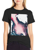 Astronaut Galaxy Graphic Black T-Shirt