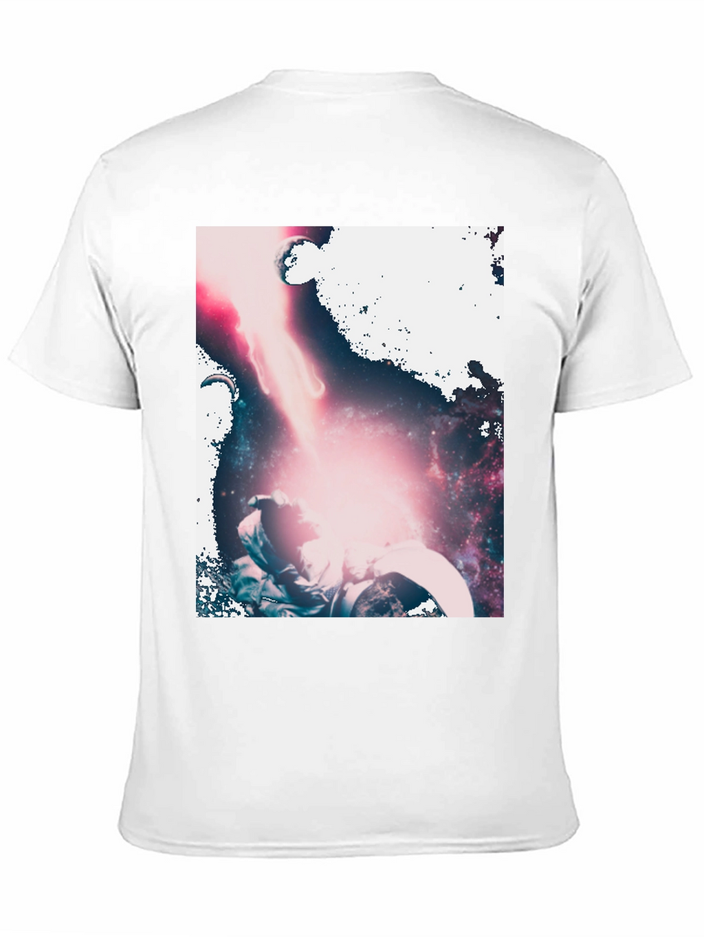 Astronaut Galaxy Graphic Black T-Shirt