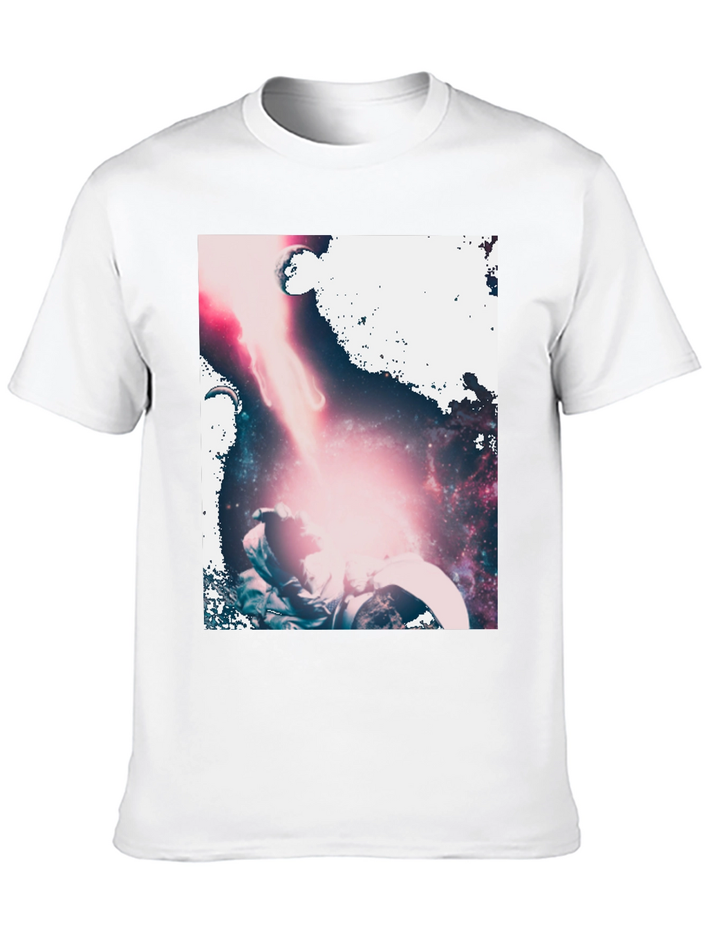 Astronaut Galaxy Graphic Black T-Shirt