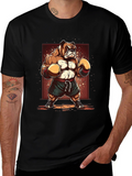 Bulldog Boxer T-Shirt - Cartoon Style