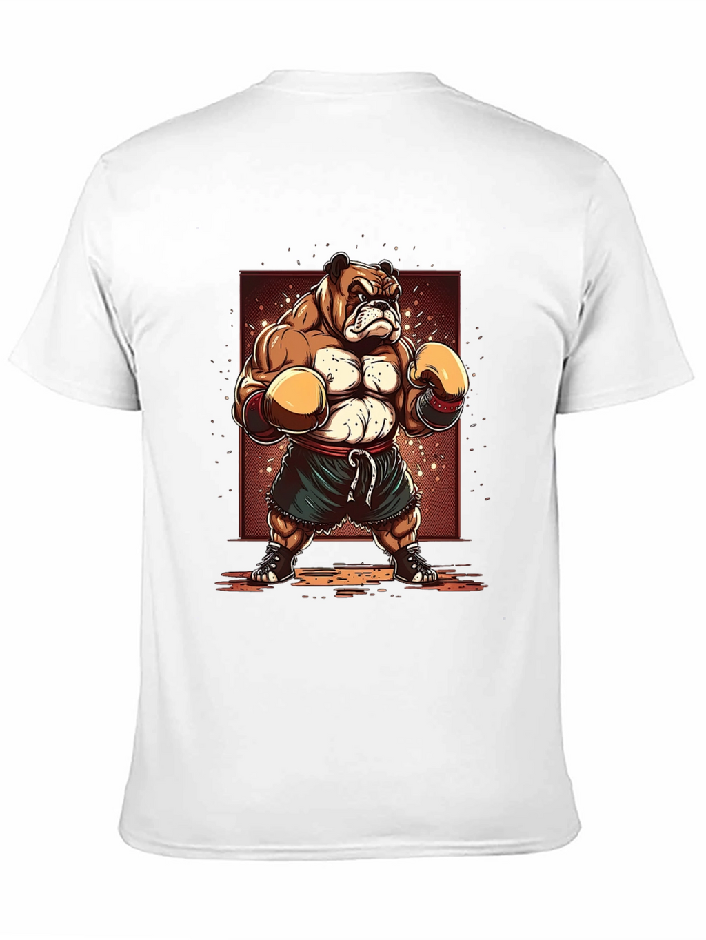 Bulldog Boxer T-Shirt - Cartoon Style