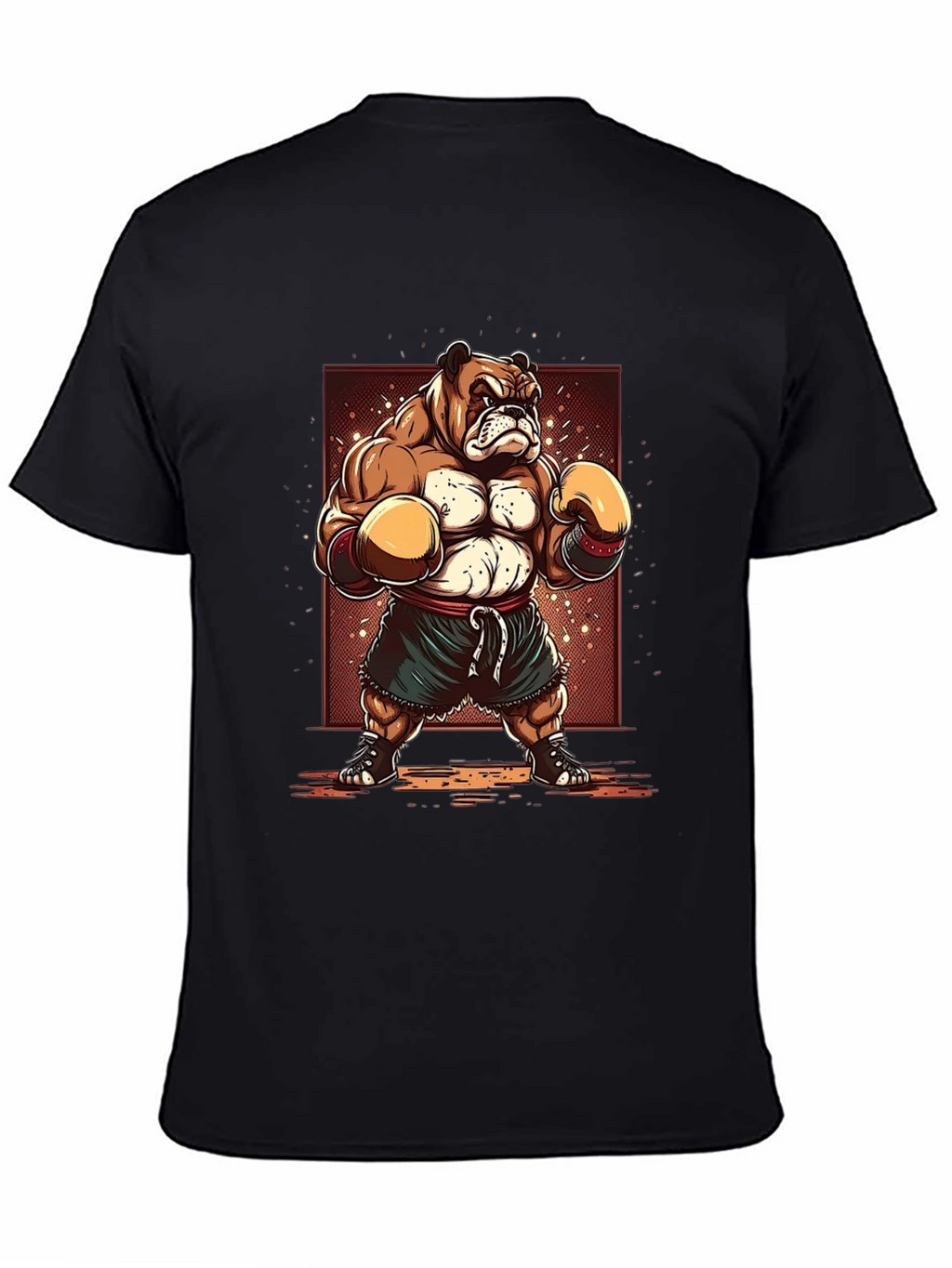 Bulldog Boxer T-Shirt - Cartoon Style